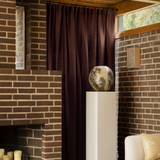 Sakura Raw cotton curtain - Plum