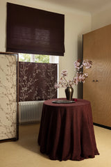 Sakura Raw cotton Roman blind - Plum