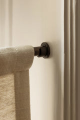 Sakura raw cotton café curtain - Ivory