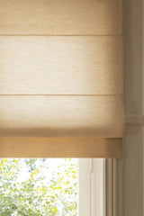Sakura Raw cotton Roman blind - Ivory