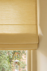 Sakura Raw cotton Roman blind - Oat Yellow