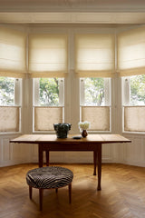 Sakura Raw cotton Roman blind - Ivory