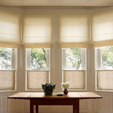 Sakura Raw cotton Roman blind - Ivory