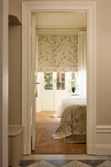 Sakura Jacquard Roman blind - Ivory - Blackout lined