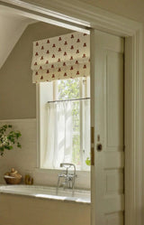 Sweet pea linen roman blind - Burgundy
