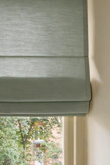 Sakura Raw cotton Roman blind - Dove Blue