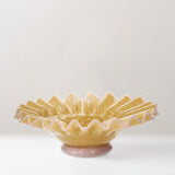 Sabine glass bowl, Pale Yellow and pink, pre-order