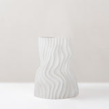 Sahal large white matte ceramic vase