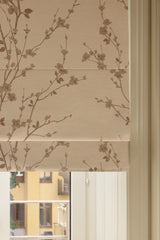Sakura Jacquard Roman blind - Ivory - Blackout lined
