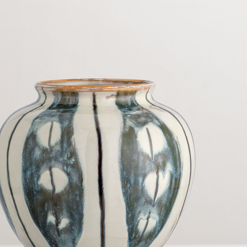 Samiye glaze stoneware vase