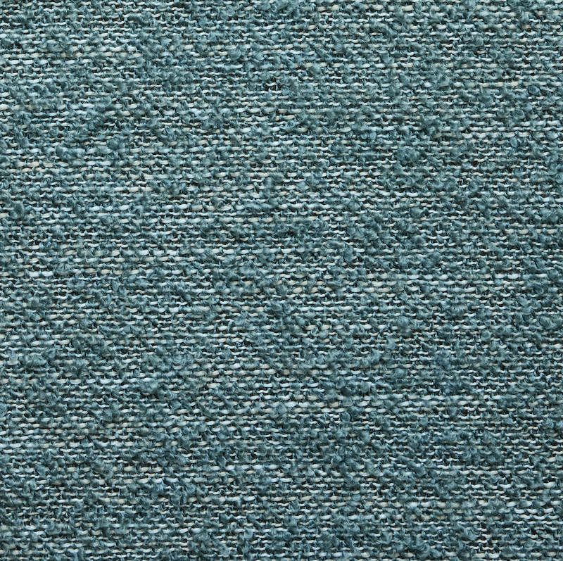 Bouclé café curtain, double pole - Petrol