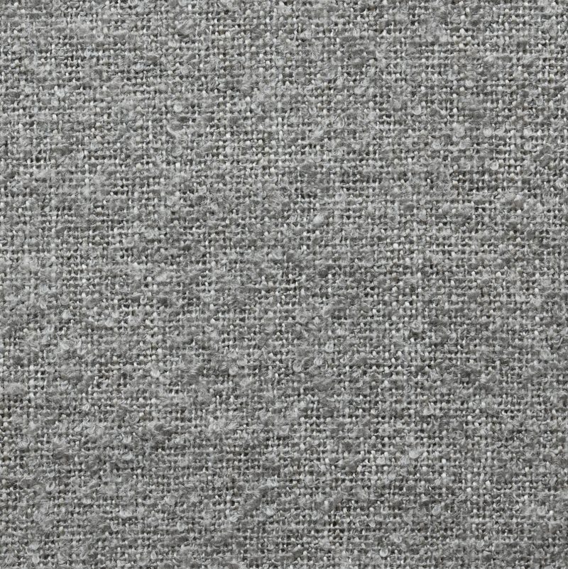 Bouclé café curtain, double pole - Grey