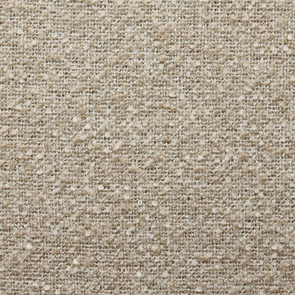 Bouclé café curtain, double pole - Sand