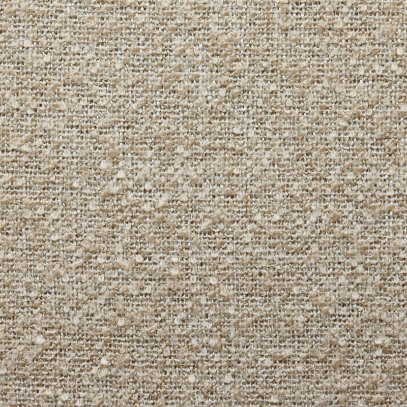 Bouclé café curtain, double pole - Sand
