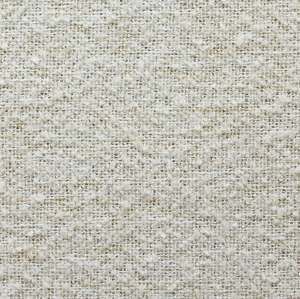 Bouclé café curtain, double pole - Off White