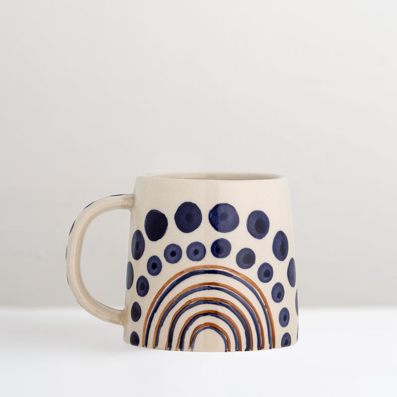 Shama stoneware mug, blue