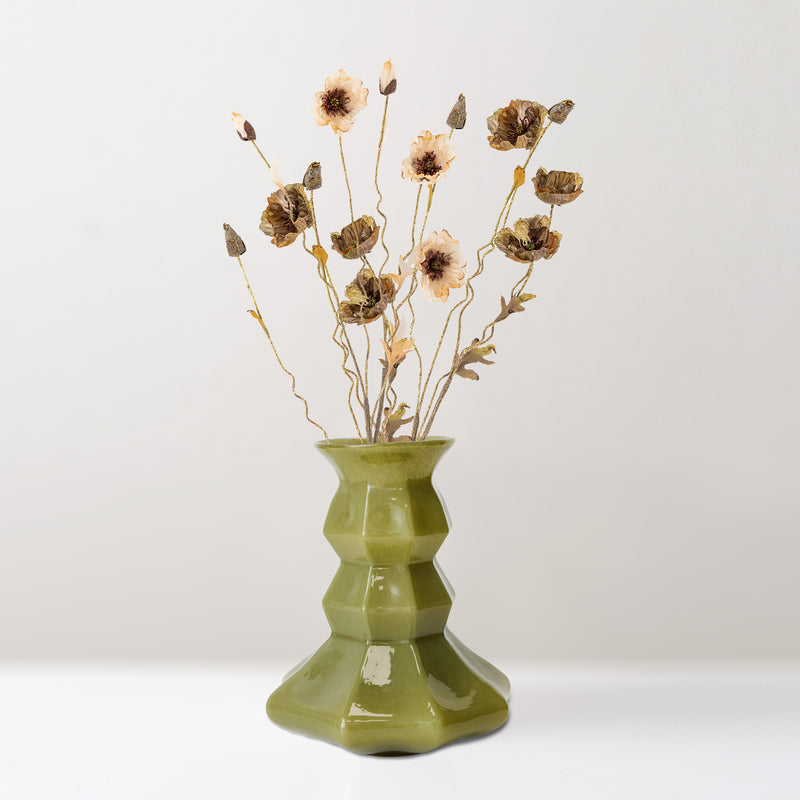 HKLiving XL Silhouette glass vase, green – ATT PYNTA