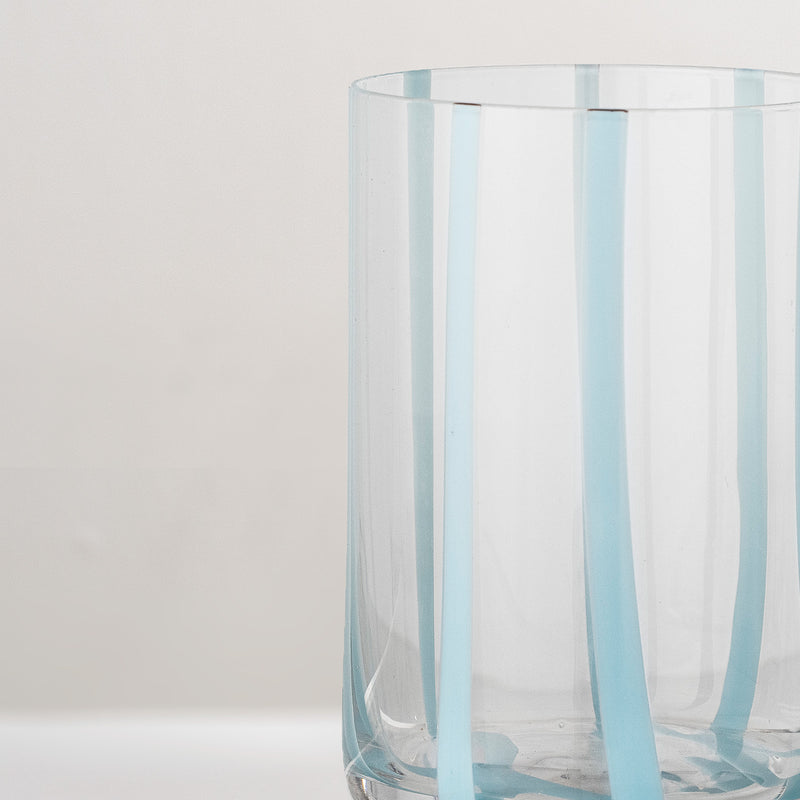 Silja stripe tumbler, sky blue