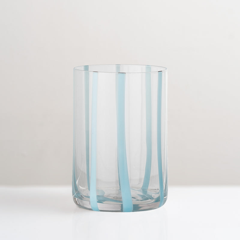 Silja stripe tumbler, sky blue