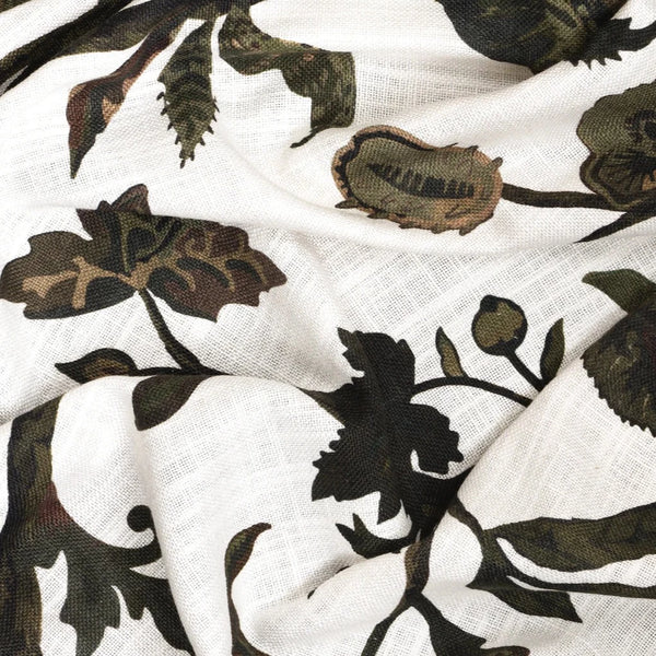 Gotnoir curtain fabric sample – Off-white/Khaki