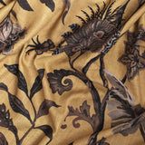 Gotnoir curtain fabric sample – Mustard/Brown