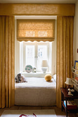 Linen curtain - mustard