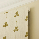Sweet Pea Linen Roman Blind - Olive Green - Blackout Lined