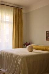 Stripe Linen Curtain - Mustard - Blackout Lined