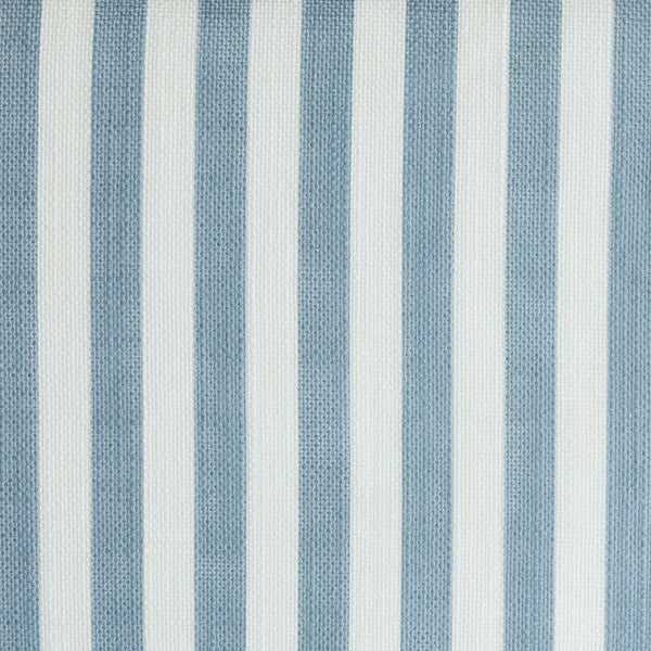 Stripe Linen Café Curtain - Dove Blue