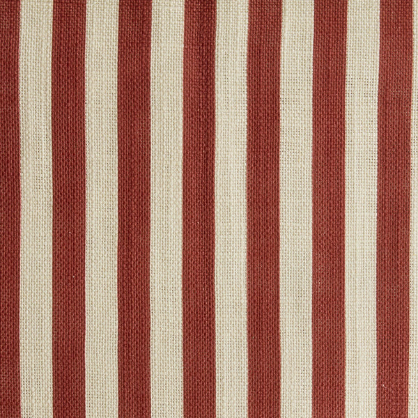 Stripe Linen fabric - Burgundy
