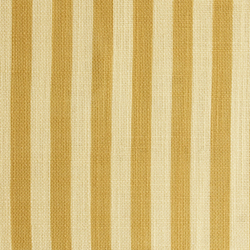 Stripe Linen curtain fabric sample – Mustard