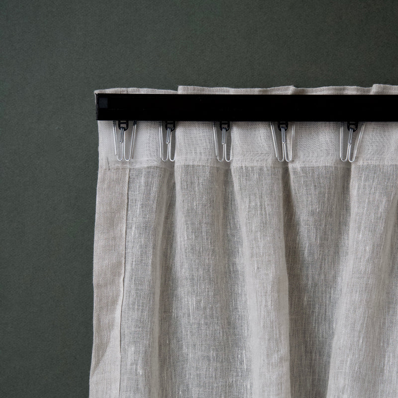 Custom length curtain track - black