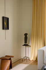 Velvet curtain - Oat yellow