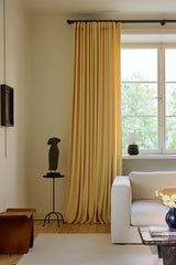 Velvet curtain - Oat yellow