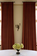 Velvet curtain - Terracotta