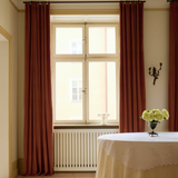 Velvet curtain - Terracotta