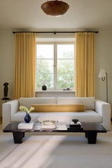 Velvet fabric sample – Oat yellow