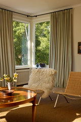 Velvet curtain - Olive Green