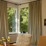 Velvet curtain - Olive Green
