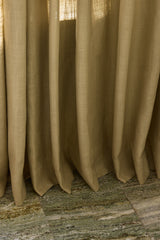 Linen curtain - Olive