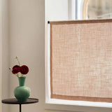Linen café curtain - Dusty Pink