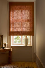 Linen roman blind - Terracotta