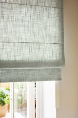 Linen roman blind - Dove Blue