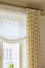 Custom length curtain pole and rings, Antique Bronze