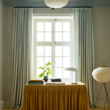 Stripe Linen curtain - Dove Blue