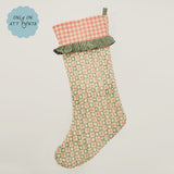 Att Pynta x Yonder Christmas stocking with ruffle, green