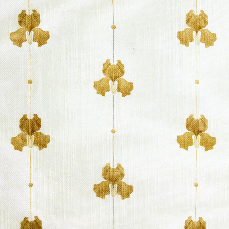 Sweet Pea Linen fabric - Mustard