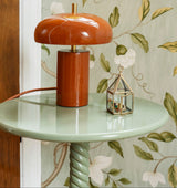 Alva metal side table, Sage