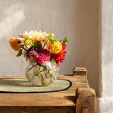 Petal handblown glass vase