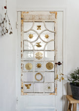 Bella Hanging brass bow ornament